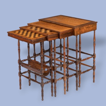 A Regency Set of Quartetto Tables Firmly Attributed to Gillows